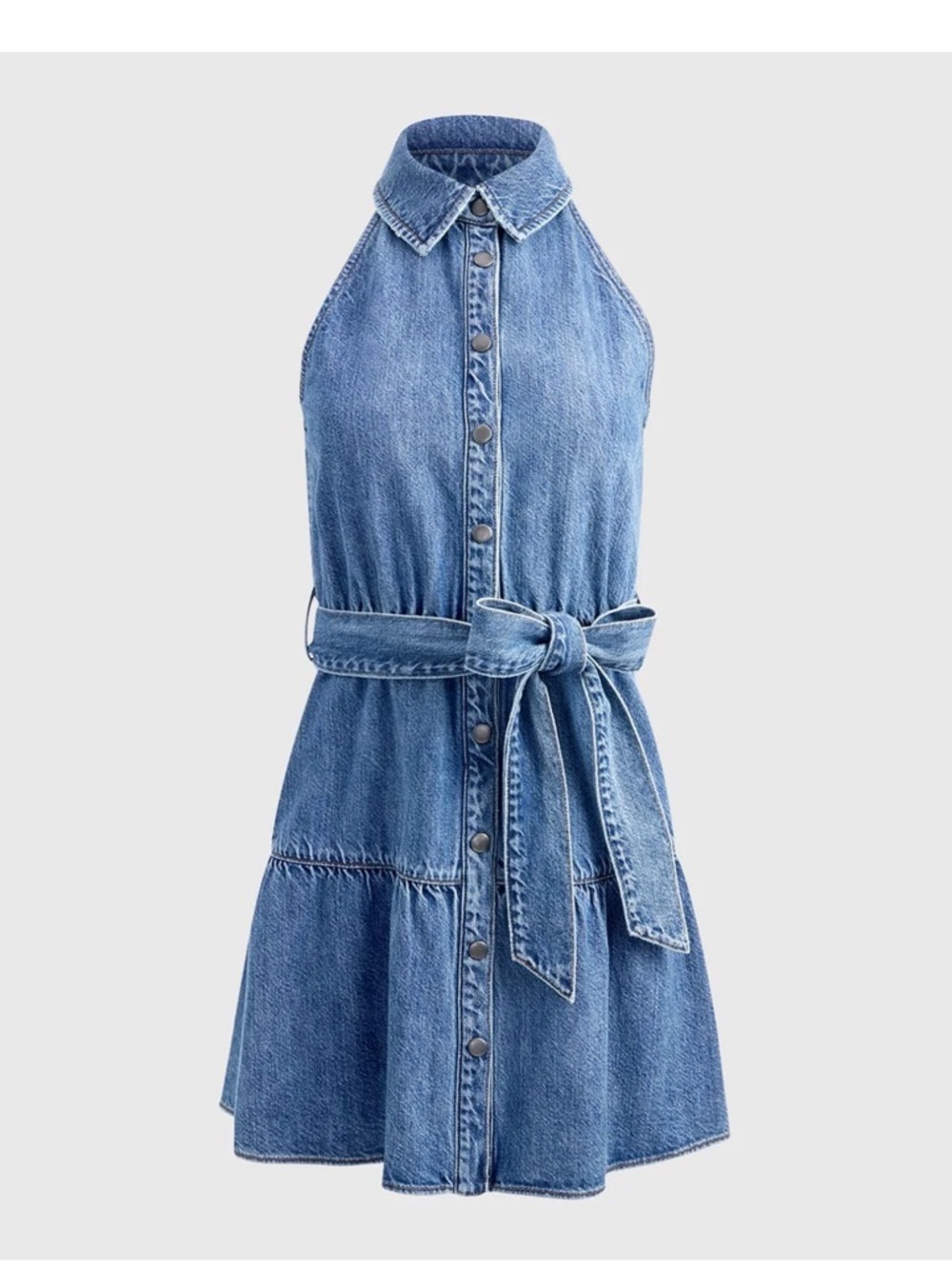 Alice and Olivia Miranda Sleeveless Denim Mini Dress original $375. Never used!